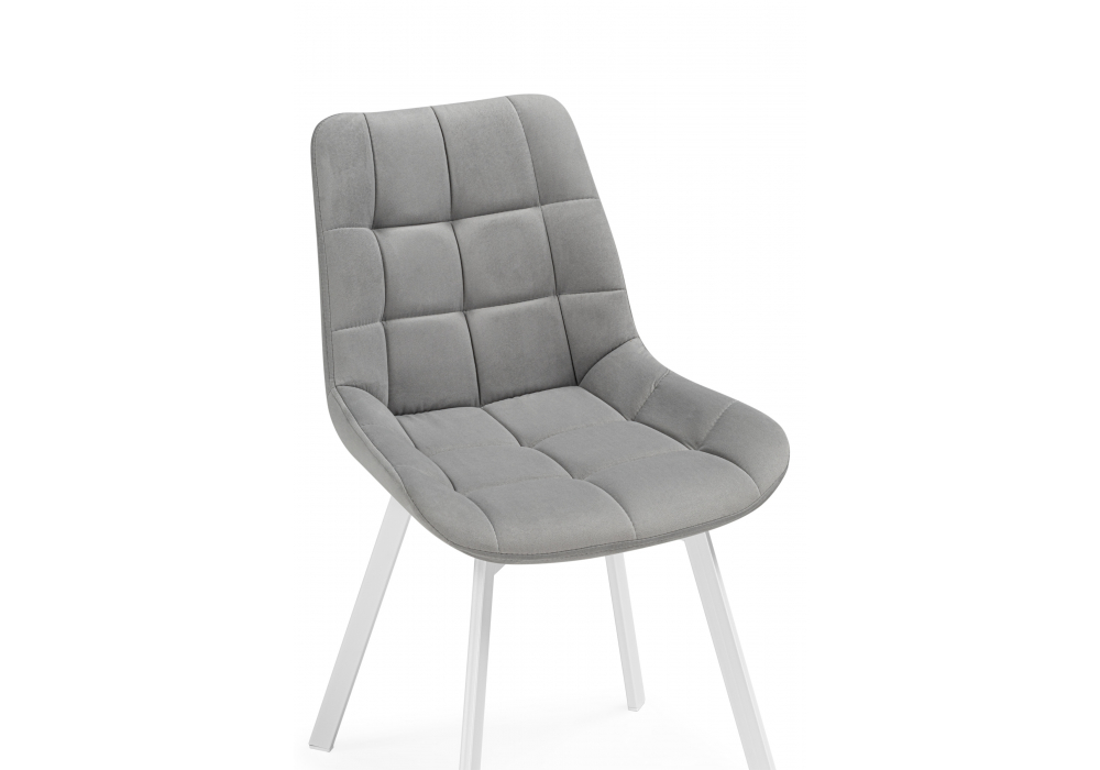 фото стул крутящийся woodville челси 360 светло-серый (zd 960) / белый 626089 | 220svet.ru