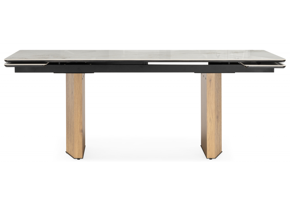 фото керамический стол керамический woodville монерон 200x100 brecha crema elegance / дуб монтана 621193 | 220svet.ru