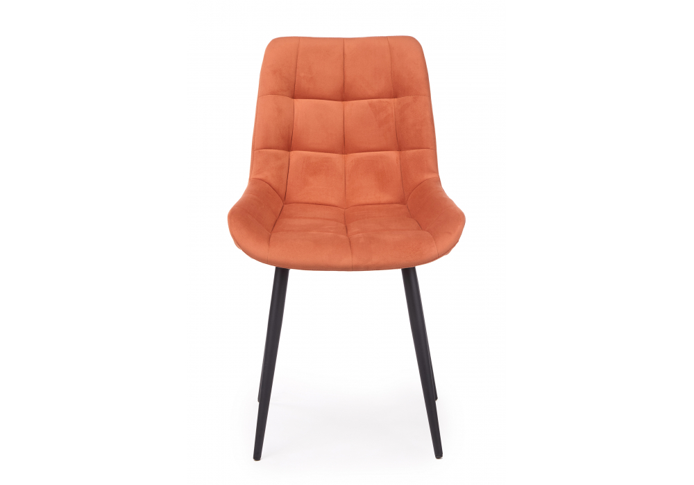 фото стул вращающийся на металлокаркасе woodville челси 360 к терракотовый (zd 432) / черный 632527 | 220svet.ru