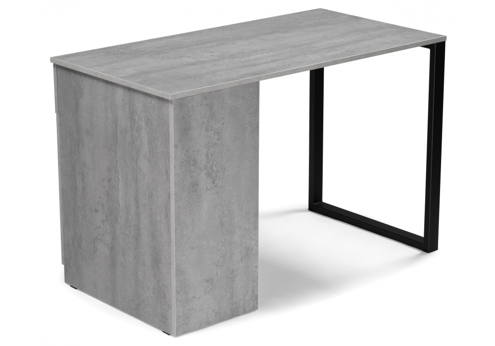 фото письменный стол woodville бэтти лофт бетон / черный 564717 | 220svet.ru