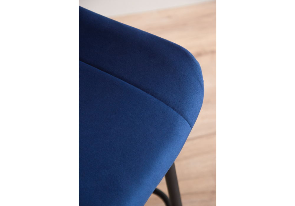 фото барный стул вращающийся woodville седа 360 синий (zd 798) / черный 632622 | 220svet.ru