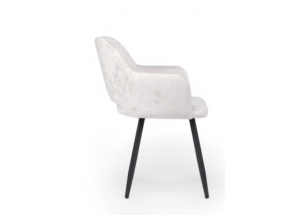 фото стул на металлокаркасе woodville эолин светло-бежевый (simple 011) / черный 631685 | 220svet.ru