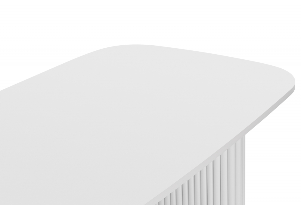 фото стол деревянный 200х90  woodville бавария белая пленка шагрень  620581 | 220svet.ru