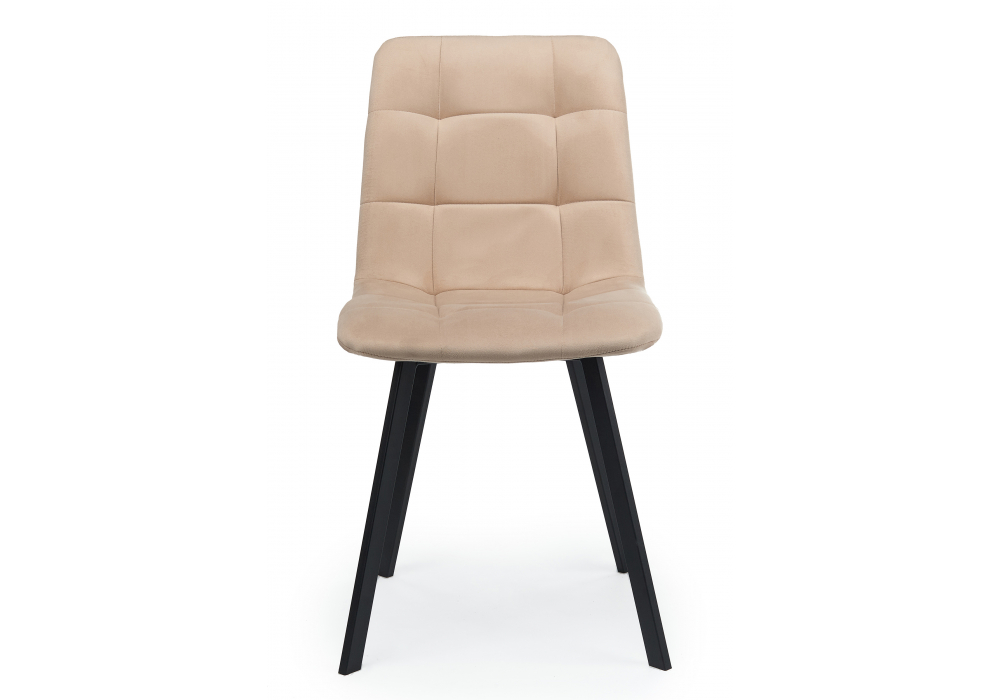 фото стул на металлокаркасе woodville чилли бежевый / черный 631631 | 220svet.ru