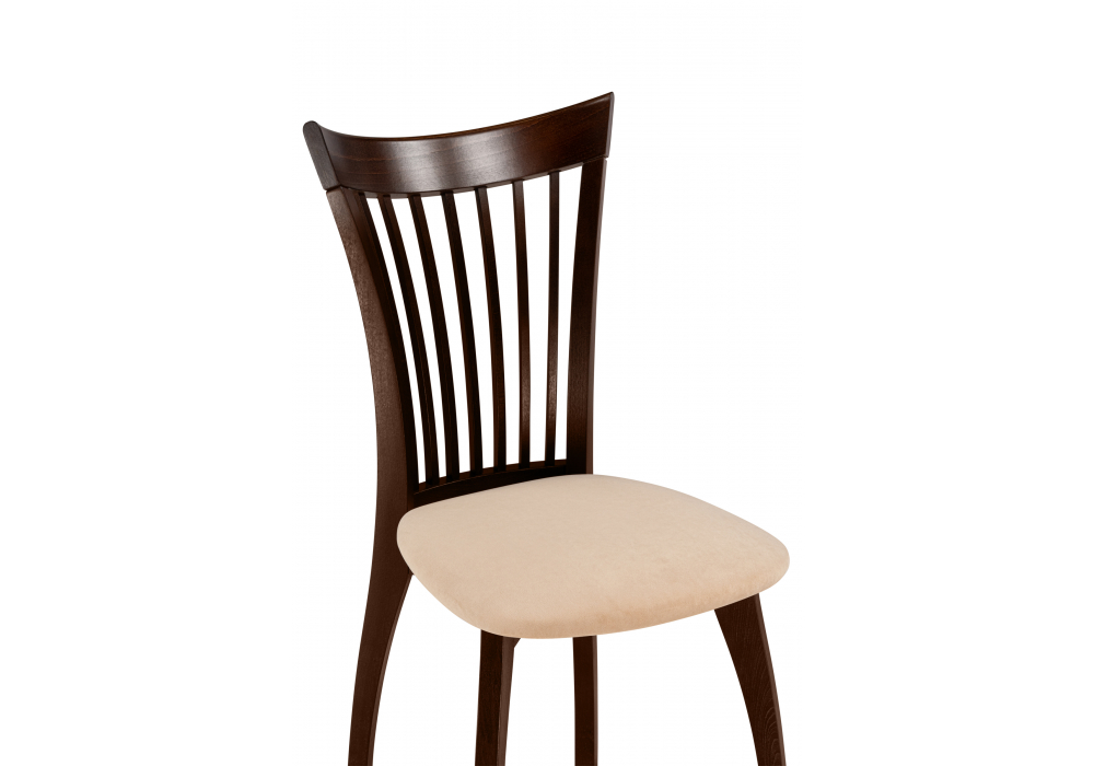 фото стул деревянный woodville лидиос велюр тедди 008 / орех темный 639336 | 220svet.ru