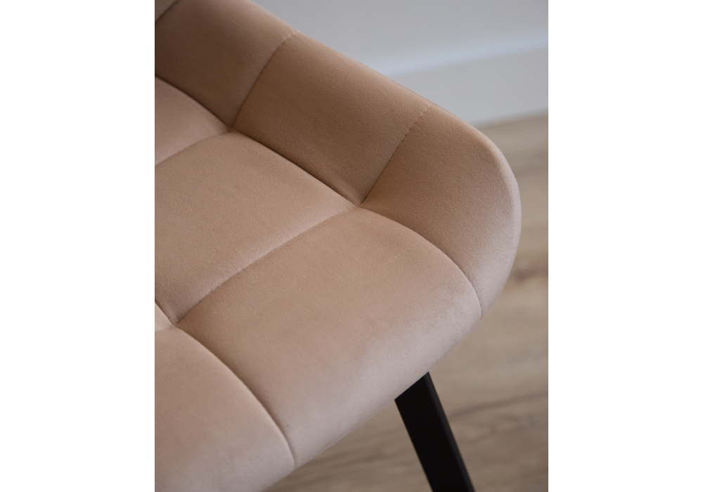 фото стул на металлокаркасе woodville челси п бежевый (zd 210) / черный np 632471 | 220svet.ru