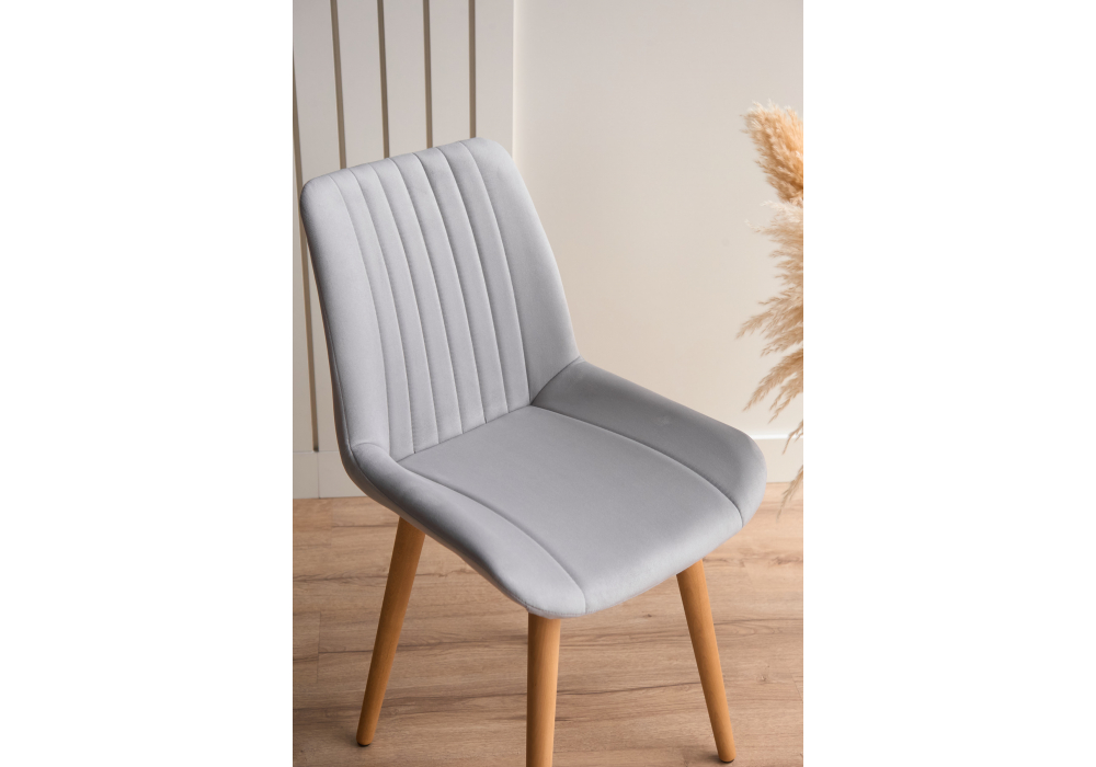 фото стул деревянный woodville седа светло-серый (zd 960) / светлое дерево 632369 | 220svet.ru