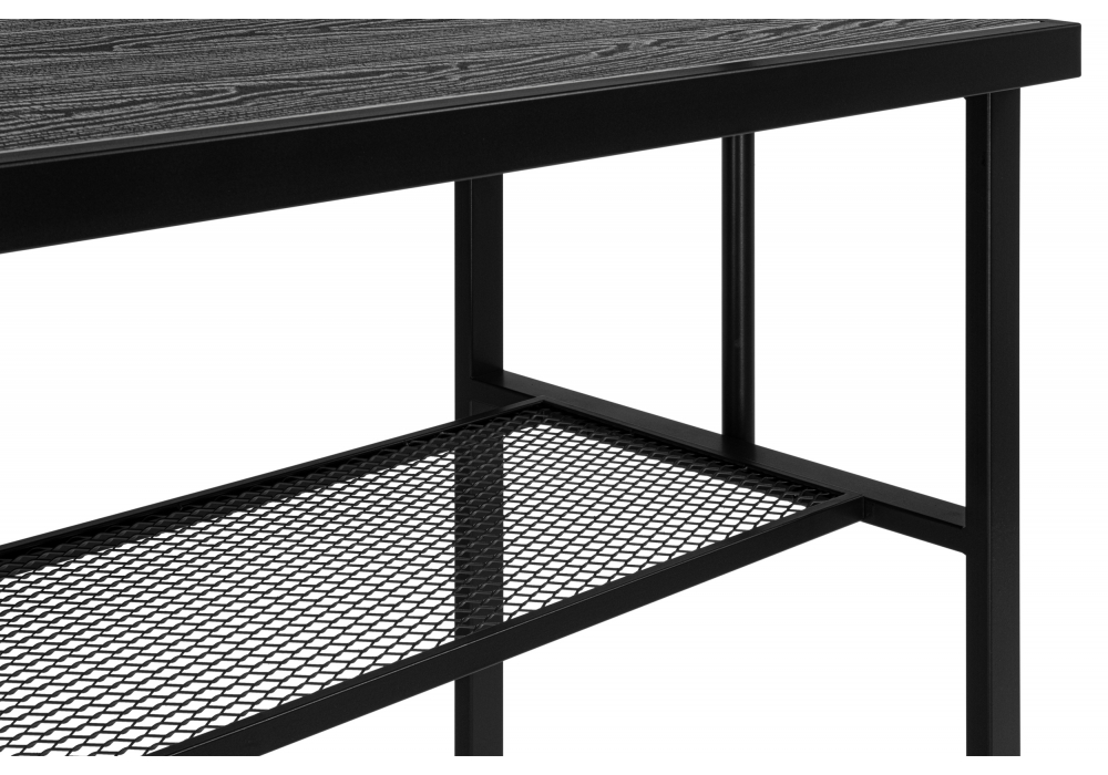 фото барный стол 120х50х171 woodville сари дпк графит / черный 626030 | 220svet.ru