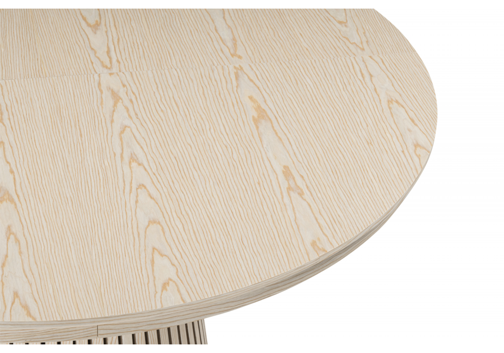 фото стол деревянный  раскладной woodville mersin 120(200)x120 шпон дуба / бук 15869 | 220svet.ru