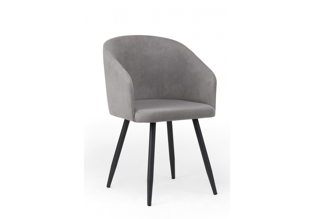 фото стул на металлокаркасе поворотный woodville монер 360 темно-серый (glory 20) / черный 632667 | 220svet.ru