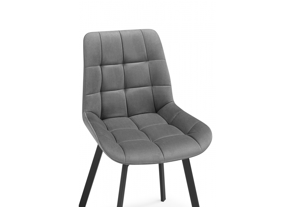 фото стул крутящийся woodville челси 360 светло-серый (zd 960) / черный 626088 | 220svet.ru