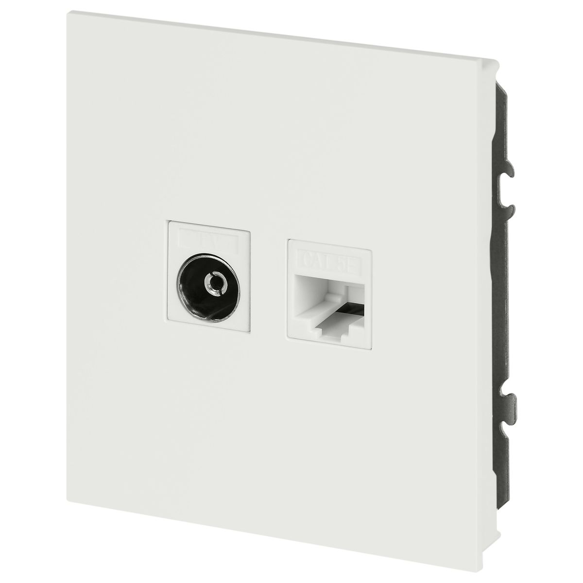 фото розетка эра arktik 16-3110-08 комбинированная rj45+tv белый матовый б0070501 | 220svet.ru