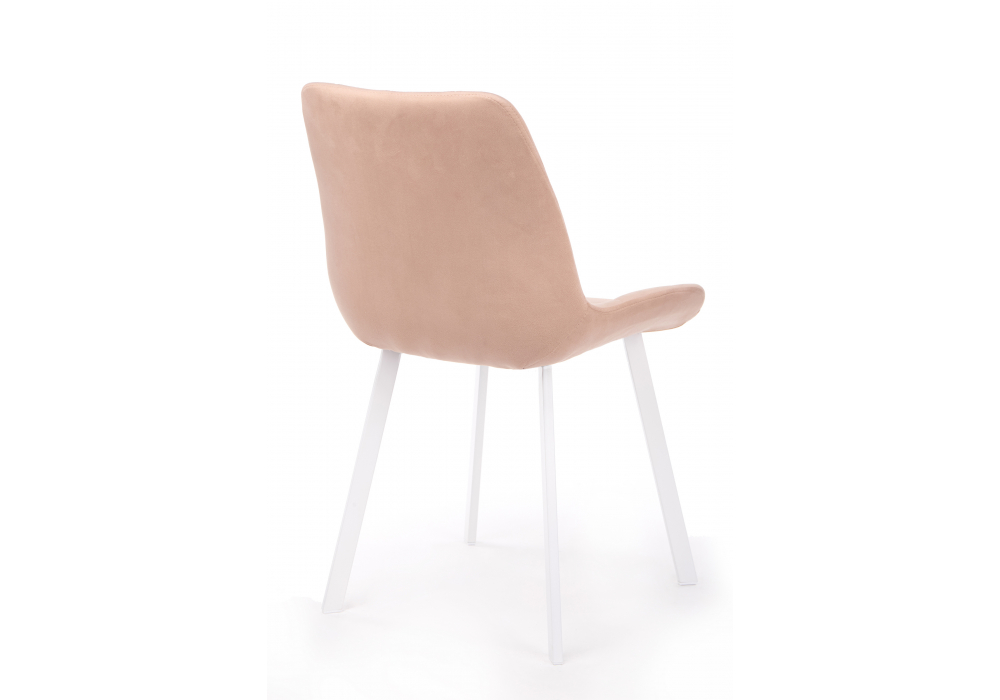 фото стул вращающийся на металлокаркасе woodville челси 360 п бежевый (zd 210) / белый 632479 | 220svet.ru