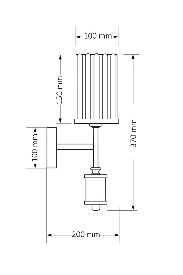 фото настенный светильник kutek mood artu ryfel art-k-1(n)r | 220svet.ru