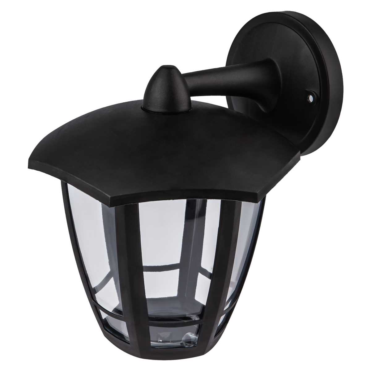 фото садово-парковый светильник эра «дели 3» нбу 07-40-004 черный 6-гранный настенный ip44 е27 max 60вт б0051188 | 220svet.ru