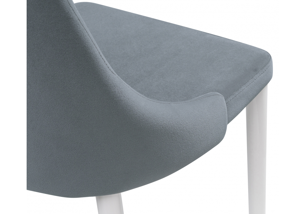 фото стул на металлокаркасе woodville kora white / gray 15221 | 220svet.ru