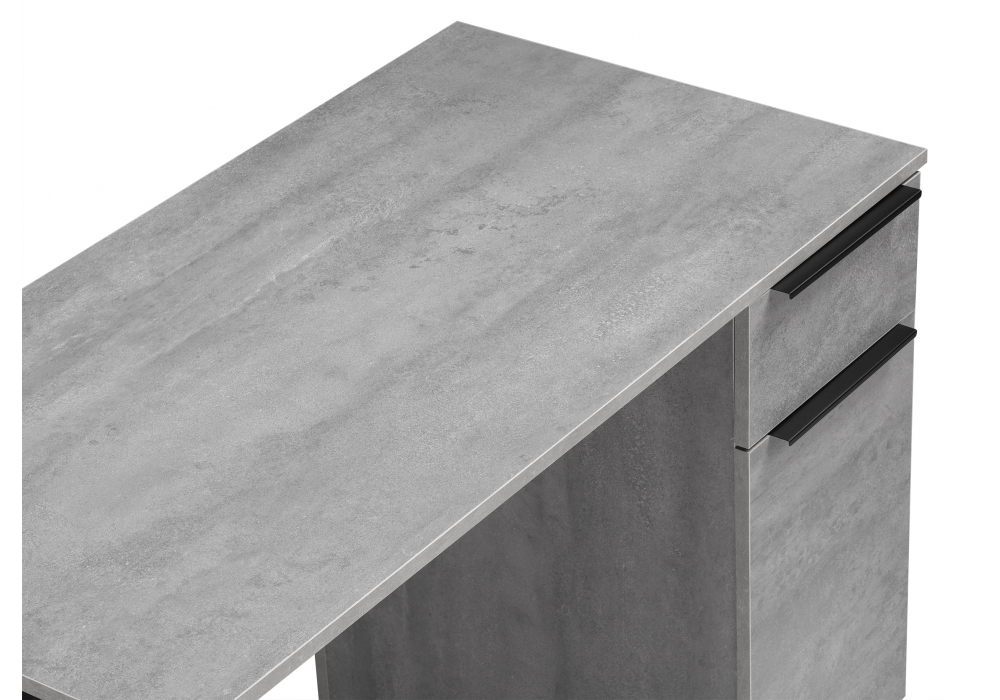 фото письменный стол woodville бэтти лофт бетон / черный 564717 | 220svet.ru