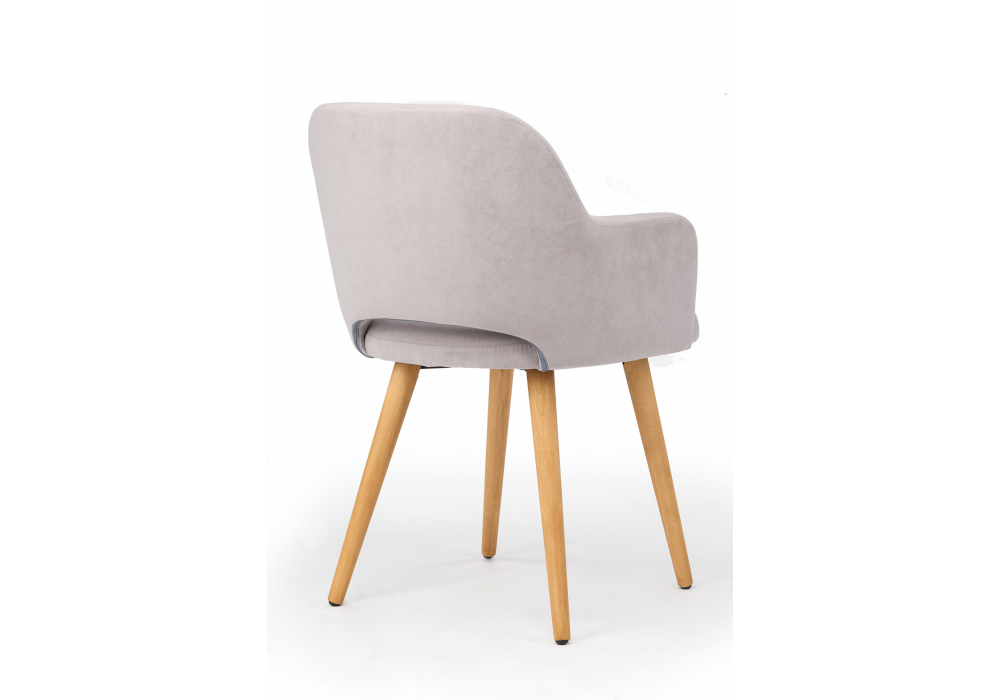 фото стул деревянный woodville эолин светло-серый (glory 36) / светлое дерево 631724 | 220svet.ru