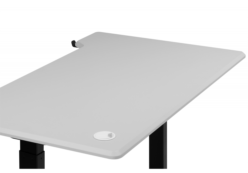 фото компьютерный стол с подъемным механизмом woodville маркос 140х80 тауп / черный 614609 | 220svet.ru