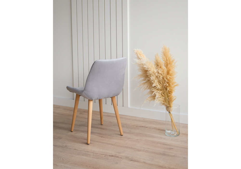 фото стул деревянный вращающийся woodville челси 360 светло-серый (zd 960) / светлое дерево np 632449 | 220svet.ru