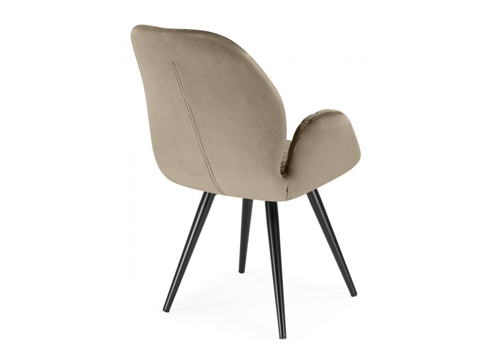 фото стул поворотный woodville муат светло-коричневый / черный 665373 | 220svet.ru