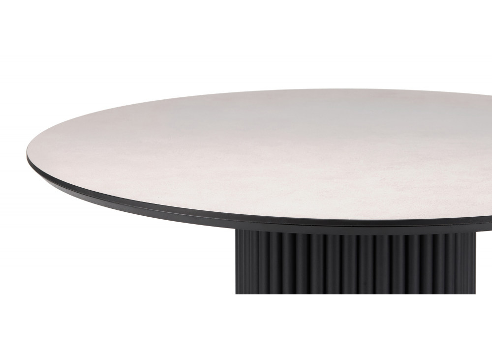 фото керамический стол 110 woodville барел krater perla repose / черный 625658 | 220svet.ru