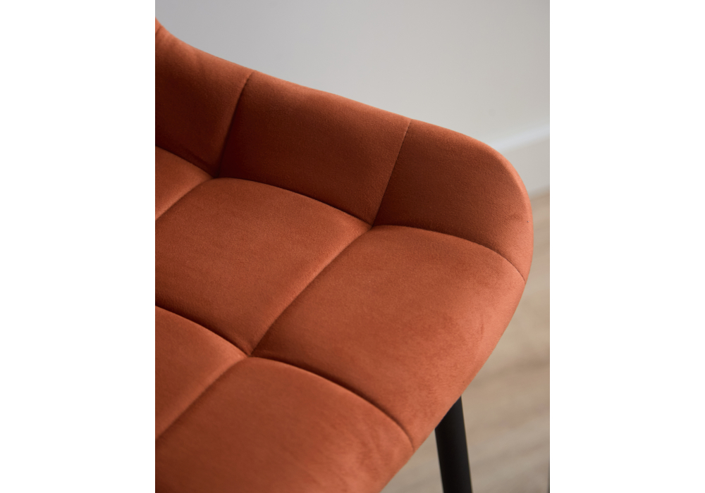 фото барный стул woodville челси терракотовый / черный 632575 | 220svet.ru