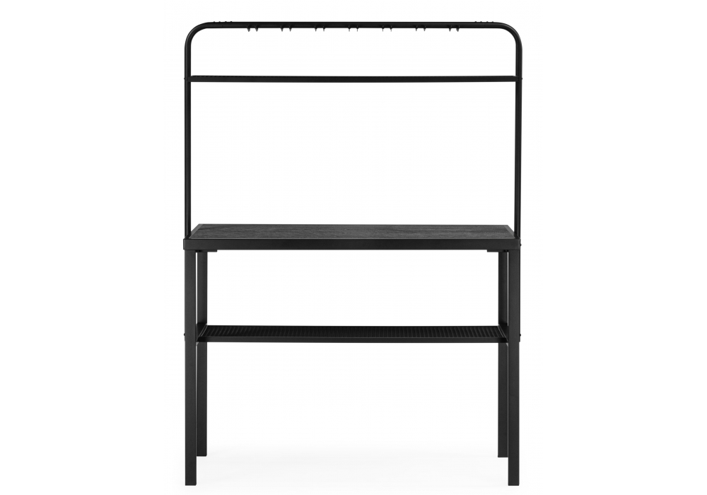 фото барный стол 120х50х171 woodville сари дпк графит / черный 626030 | 220svet.ru