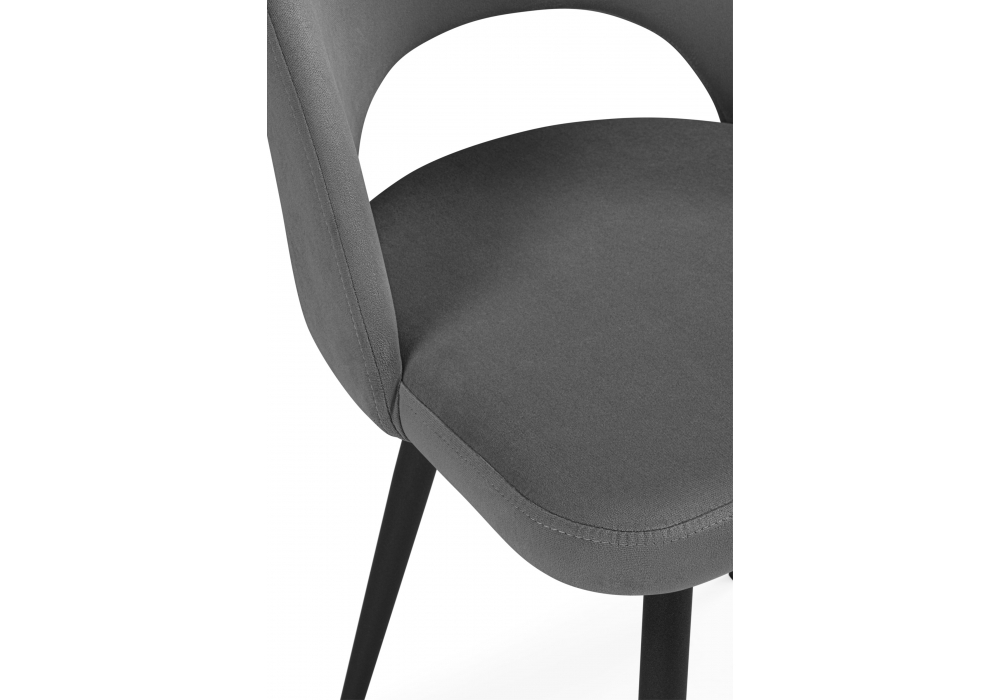фото стул на металлокаркасе woodville курбис темно-серый (zd 995) / черный 642911 | 220svet.ru