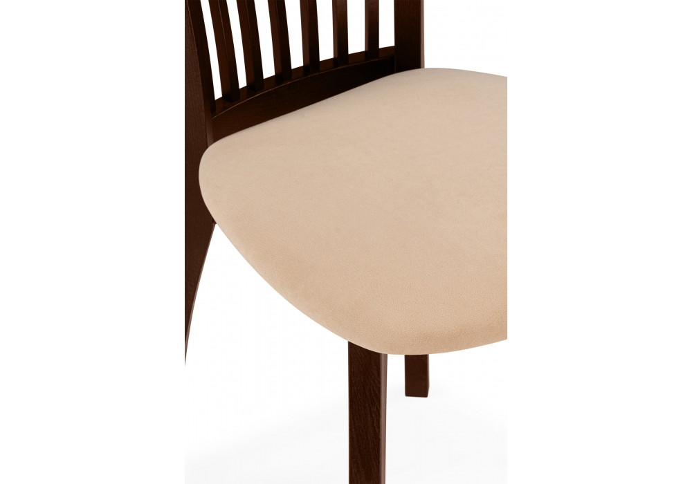 фото стул деревянный woodville лидиос велюр тедди 008 / орех темный 639336 | 220svet.ru