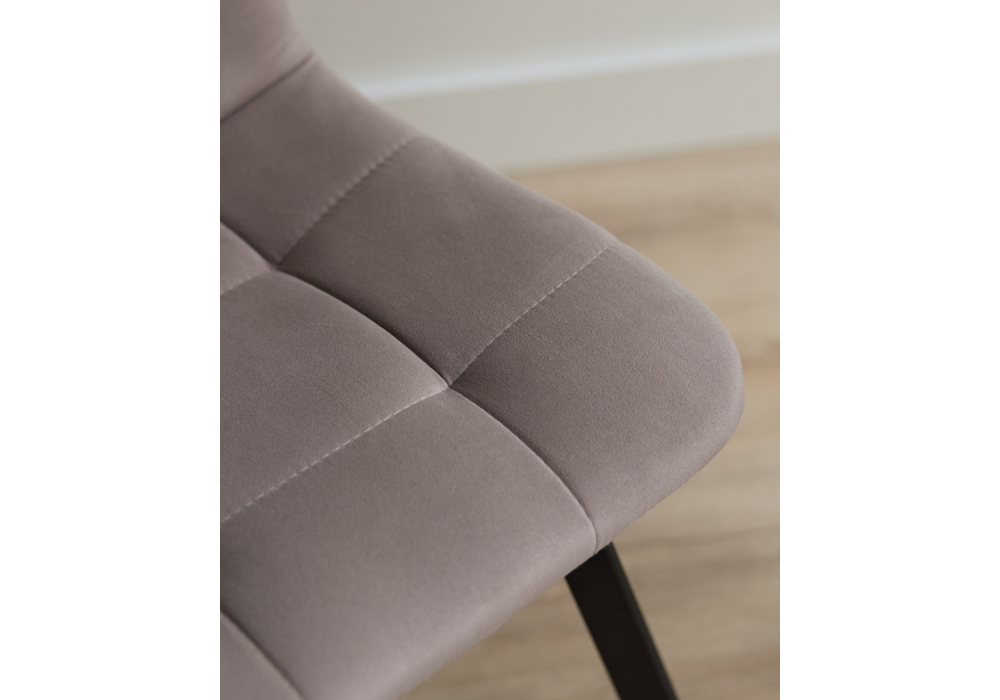 фото стул на металлокаркасе woodville чилли латте / черный 631634 | 220svet.ru