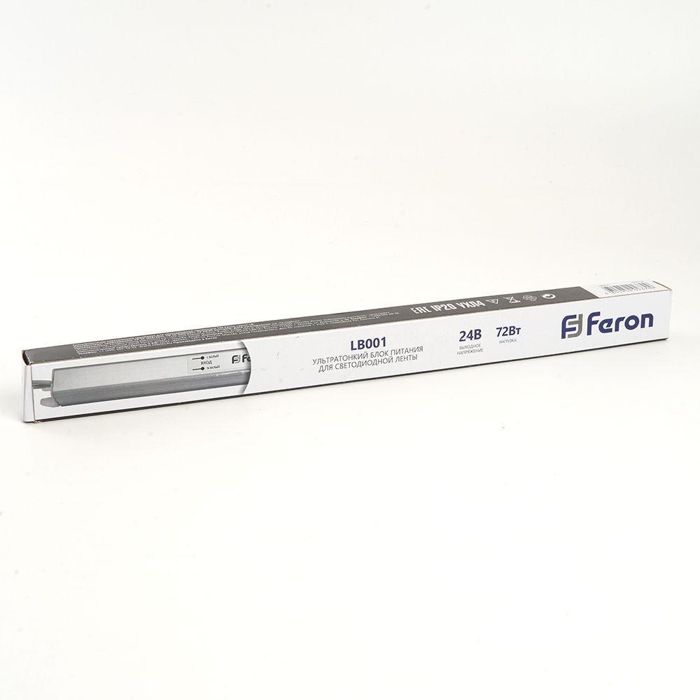 фото блок питания для светодиодной ленты feron lb001 24v 72w ip20 3a 48741 | 220svet.ru