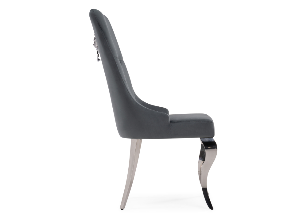 фото стул woodville viki dark grey / steel 15386 | 220svet.ru