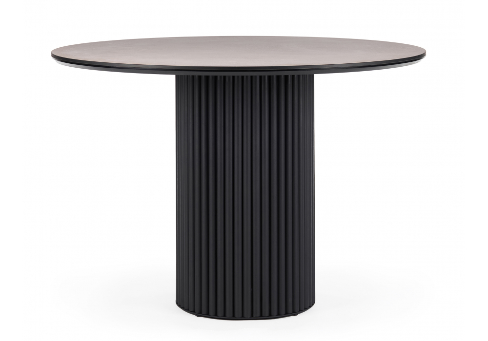 фото керамический стол 110 woodville барел avenue grey sahara / черный 625656 | 220svet.ru