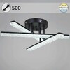 Миниатюра фото светильник потолочный reluce 03749-3.3-03c bk | 220svet.ru