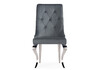 Миниатюра фото стул woodville viki dark grey / steel 15386 | 220svet.ru