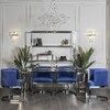 Миниатюра фото стол обеденный garda decor gy-dt06ss хром | 220svet.ru