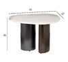 Миниатюра фото столик журнальный мраморный garda decor 160kd-29200 | 220svet.ru