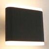 Миниатюра фото уличный настенный светодиодный светильник arte lamp a8153al-2gy | 220svet.ru