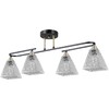 Миниатюра фото потолочная люстра illumico il0782-4csq-25 bk ab arezzo | 220svet.ru