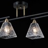 Миниатюра фото потолочная люстра illumico il0782-4csq-25 bk ab arezzo | 220svet.ru