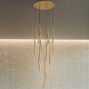 Миниатюра фото подвесная светодиодная люстра mantra boomerang 9372+9245 (14l) | 220svet.ru