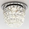 Миниатюра фото встраиваемый светильник ambrella light crystal k2075 ch/cl | 220svet.ru