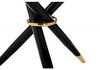 Миниатюра фото стол стеклянный rock white / black | 220svet.ru