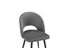 Миниатюра фото стул на металлокаркасе woodville курбис темно-серый (zd 995) / черный 642911 | 220svet.ru