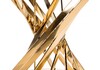 Миниатюра фото стол стеклянный twist gold / black | 220svet.ru