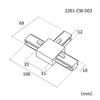 Миниатюра фото коннектор favourite practica 2201-cw-003 | 220svet.ru