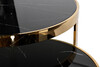 Миниатюра фото столы набор 2шт стекло  garda decor 47ed-et081s-gold | 220svet.ru