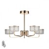 Миниатюра фото потолочная люстра светодиодная lumion venice 6579/60cl золотой | 220svet.ru