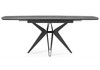 Миниатюра фото керамический стол раскладной 140(180)х80 woodville риполь larka grey / черный 620176 | 220svet.ru